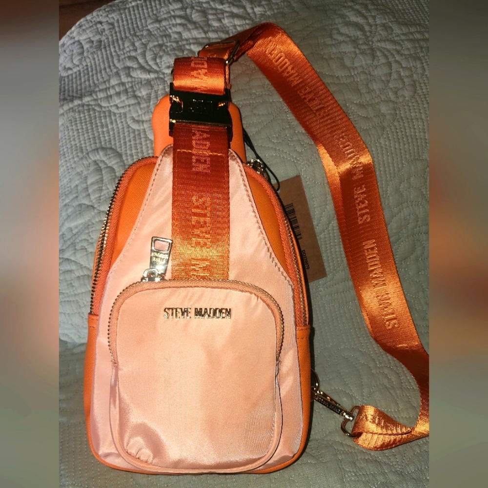 Steve Madden Cross Body BKNicks Orange NEW